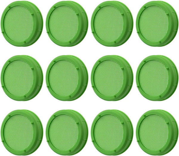 12 Pack Plastic Sprouting Lids for 86mm Wide Mouth Mason Jars, Sprouting Strainer Lid for Canning Jars