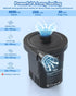 Dr.meter Air Pump for Inflatables, Rechargeable 4000mAh Battery Air Mattress Pump - Portable Quick-Fill Inflator