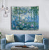 Monet Tapestry Water Lilies Flowers Wall Hanging Art, Home Decor for Living Room Bedroom, 60 x 40 Inches