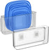 NiHome Acrylic Wall Mount Organizer 2-Pack, Slim Over Cabinet Storage Bins, No-Drill Installation for Kitchen,