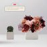 WGV Ceramic Cube Vase, Width 4" Height 4", Elegant Modern Block Square Floral Planter for Home Office Decor