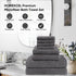 8 Set, 2 2 4 HOMEXCEL Piece Bath Towel Microfiber Bathroom Towel - Bath Towels, Hand Towels, and Wash Cloths, Super