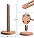 Countertop, KitchLife Acacia Wooden Paper Towel Holder Fits Jumbo Rolls, Freestanding Dark Wood Paper Towel Stand