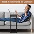 C-Shaped End Table, for Living Room, Bedroom, Small Spaces, TV Tray Couch Side Tables Laptop Table, Rustic Brown