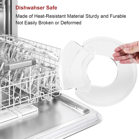KitchenAid Pouring Shield with Removable Pour Spout, Fits 4.5-5 Quart Tilt-Head Stand Mixers, Splatter Guard
