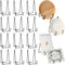 Mixweer 12 Pcs Book Stands for Display, Metal Photo Easel Stand, Book Holder, Plate Holder for Decorative Display