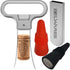 Ah So Wine Opener - Two Prong Cork Puller with 2 Wine Stoppers for Wine Bottles - Stainless Steel Ideal for Removing