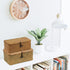 Set of 2 Seagrass Woven Storage Baskets with Lid, Decorative Bins for Organizing Home