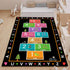 YLZLDKH Counting 31x47 Hopscotch Play Rug Carpet for Kids, ABC Alphabet Number Educational Rug, Children's Game Mat