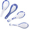 VanEnjoy Set of 4 Blue and White Ceramic Soup Spoons - Chinese/Japanese Tradition