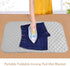Ironing Mat, Grip Iron Blanket Pad Portable Isolate Heat Ironing Alternative Cover Rest Board for Steam Pressing Table Top Travel Home Laundry Anywhere Washer Dryer Countertop Bed Quilting Gray