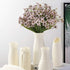 Artificial Outdoor Flowers, 8 Bundles UV Resistant Plastic Faux Violet Flowers for Garden Porch Window Box Decoration