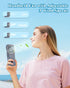 Portable Fan Rechargeable,Handheld Fan 4000mAh Battery Operated Fan with Digital Display,Hand Fans for Women Foldable Mini Pocket Fan,Foldaway Hand Fan Table Fan for Indoor,Outdoor,Office,School by AJGJF