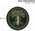 MINIOZE Set 6 Norse Viking Wicca Yule Yggdrasil Coasters of Coasters for Drinks Absorbent Double-Sided Leather PVC