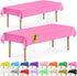 DecorRack 2 Pack Rectangular Tablecloths, 54 x 108 inch, Fuchsia Pink Plastic for Parties, Picnic, Camping