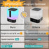 APUZOM 48 16 White Noise Sound Machine Alarm Clock with Bluetooth Speaker, Night Light, Soothing Sounds for Baby Adults