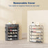 5 Closet, Mavivegue Shoe Rack with Cover, Tier Shoe Organizer for Entryway, Shoe Storage for Front Door Entrance
