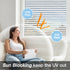 Viseeko Frosted Glass Window Privacy Film, Window Cling for Day and Night Privacy, Heat Blocking Decorative Window Film