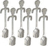 Maydahui 6PCS Skull Spoons, 5 Inch 18/10 Stainless Steel Teaspoons for Halloween Party