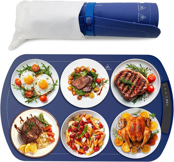 Havato Warming Mat for Food with 7 Temperature Settings, Silicone Electric Warming Tray