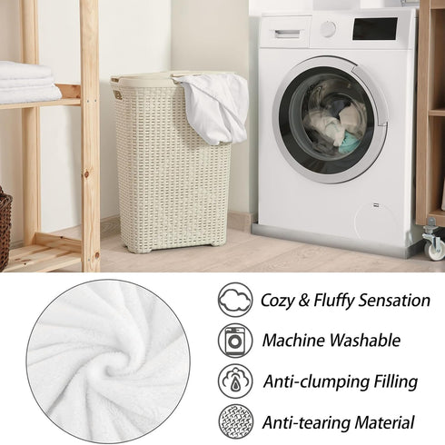 ICAAV 40x50in,Cozy Book and Flower Flannel Blanket Throw with Colorful Bookshelf and Floral Pattern on Cream,Soft