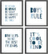 Brothers Make The Best Friends Boys Rules Affirmations Poster Prints for Home