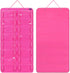 AROUY Rose Hanging Dust Proof Sunglasses Organizer - 16 Felt Slots Glasses Holder with Metal Hook and Sturdy Rope