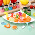 24 pcs Vegetable Cutter Shapes Sets - Cookie Cutters, Fruit Stamps Mold with 20 pcs Food Picks and Forks for Kids