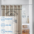 Matte Silver Shower Curtain Rod, 1 Inch Diameter Stainless Steel Adjustable Spring Tension Rods 32 to 68"