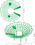Iceyyyy 6 Pack 4 Rot(6 Pack) Strawberry Plant Stand Supports-Strawberry Plant Support Stand Rack with Support