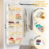 5 10 80 lbs Over The Door Organizer Tiers, Extra Large Behind Door Storage of Compartments, Weight Capacity Hanging