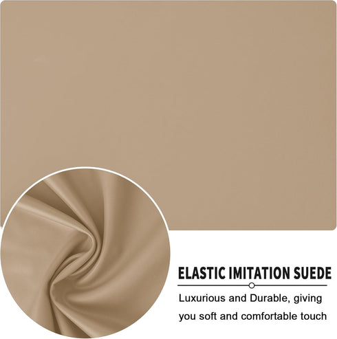 28 47 Inch Coffee,28"x47") PU Stretch Fitted Rectangle Tablecloth with Elastic Edge x Waterproof Oil Proof Table Cloth