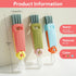 3Pcs 3 in 1 Cup Lid Cleaning Brush, New Crevice Cleaning Brush for Tight Spaces, Portable Cleaner with Straw Brush