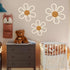 6 3 Barydat Pcs Boho Nursery Decor Daisy Flower Woven Macrame Wall Hanging Size Daisy Flower Wall Decor Bohemian