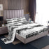 Set 3pcs 1 Manfei Retro Steam Locomotive Twin Size Bedding - with Deep Pocket Fitted Sheet, Flat Sheet, Pillowcase