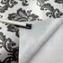 Yifely Retro Black Damask Furniture Paper Self-Adhesive Shelf Liner, Light Grey Table Decor Sticker