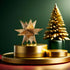 7 7 6 Inch Braxio Modern Style Indoor Home Decor - Resin Gold Multi-Angle Stars Abstract Geometric Sculpture for Living