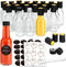 GMISUN Mini Hot Sauce Bottles 3 oz, 24 Pack Ginger Shot Bottles