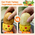 WAMEIJU Egg Brush Cleaner, Egg Cleaner Scrubber for Fresh Eggs, Cute Chick Shaped Silicone Egg Washer, Reusable