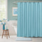 AooHome Extra Long Shower Curtain 72x78 Inch, Fabric Liner with Hooks, Weighted Hem, Water Repellent, Blue