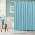 AooHome Extra Long Shower Curtain 72x78 Inch, Fabric Liner with Hooks, Weighted Hem, Water Repellent, Blue
