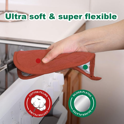Joyhalo 6 Pack Pot Holders, Heat Resistant Terry Cloth Hot Pads for Kitchen Cooking & Baking