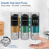 Emelunox 3-Chamber Wall Mount Shower Dispenser - No-Drill Adhesive or Drill Mount - Refillable Shampoo, Conditioner