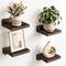 Fixwal Small Shelf for Wall, 5X5 Inches Floating Shelves Set of 4,