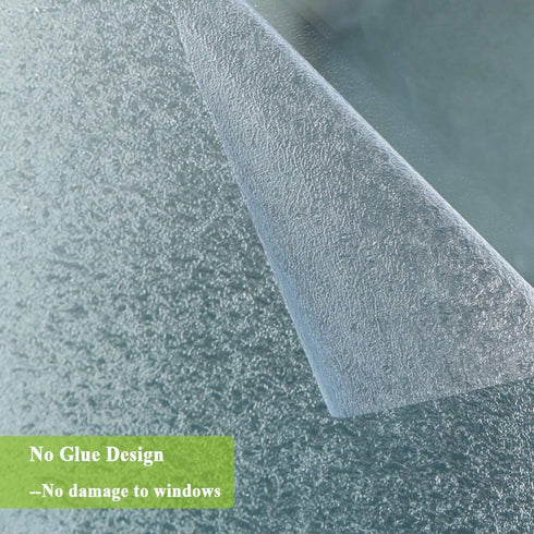 Privacy Window Film, Decorative Glass Door Film, Static Cling Window Tint, 17.5 inches by 78.7 inches