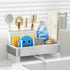 Nacial Sponge Holder for Kitchen Sink, Sink Caddy Organizer with High Brush