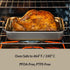 Glad Roasting Pan Nonstick 11x15 - Heavy Duty Metal Bakeware Dish with Rack - Large Oven Roaster Tray for Baking Turkey, Chicken, and Veggies by Glad