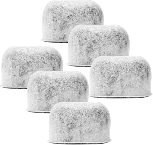 Pack of 6 Replacement Charcoal Water Filters for Keurig and Breville BWF100 Coffee Machines, Compatible Filters