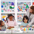 Naler Back to School Decorations Window Clings, 9 Sheets Glueless Static Double-Sided Stickers for Classroom