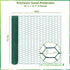 YGGlDUOl 15.7 87 Inches, Chicken Wire, Easy to Shape, x Green PVC Coated Lightweight Galvanized Hexagonal Chicken Wire